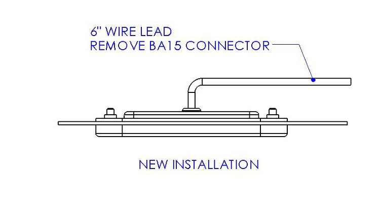 NVIS Rectangular LED Dome light - diagram 1