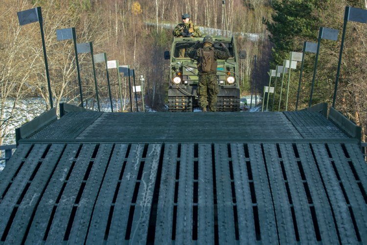 WFEL’s Rapidly-installed Bridges deployed during  Exercise Trident Juncture