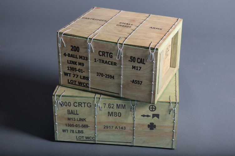 Military Wirebound Ammunition Boxes - Crates and Containers - M2A1 and M19A1