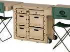 Instantly Deployable Mobile Military Office Desks and Trunks