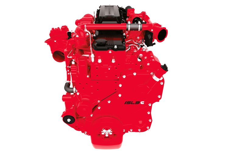 Cummins' compact and fuel-efficient ISL9 engine has a peak power output of 540 h