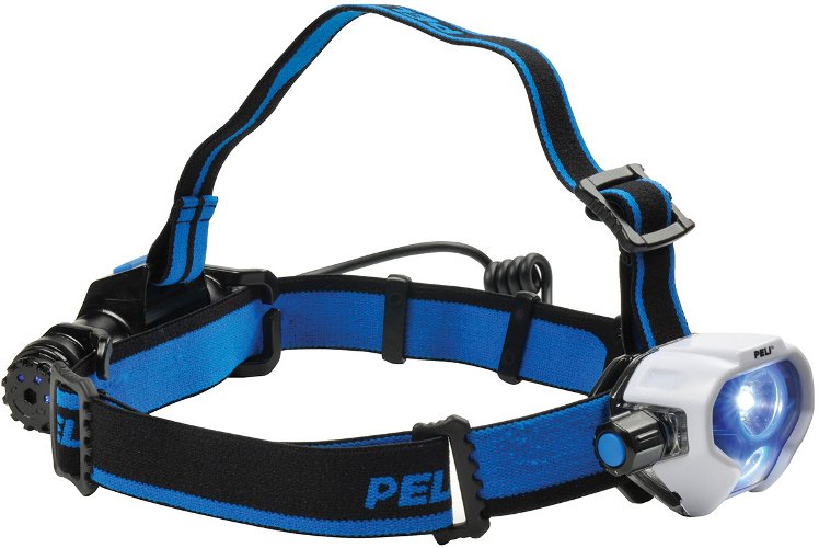 Peli rechargable bright LED headlamp