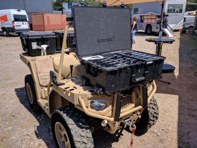 Kromek’s new tactical deployment detector station for the D3 product range can be vehicle-mounted for ease of transportation