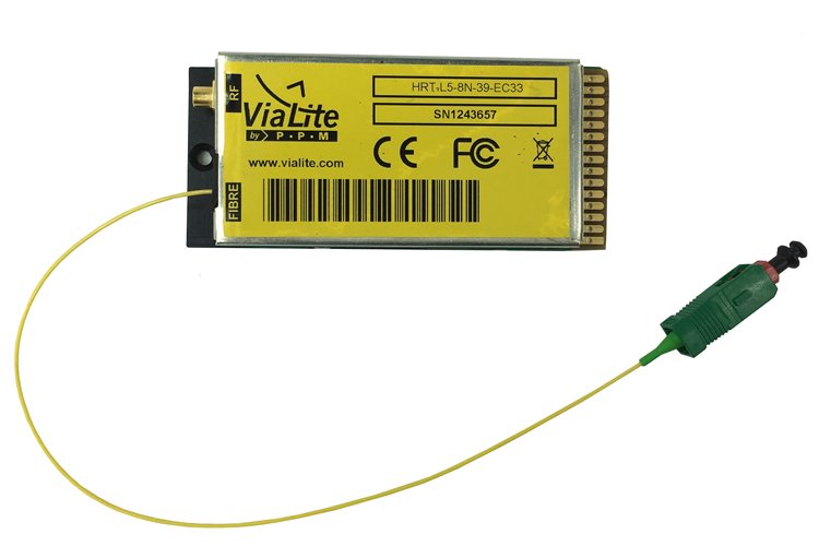 ViaLite Communications New HyperWide Dynamic Range RF over Fiber Link Launched Military