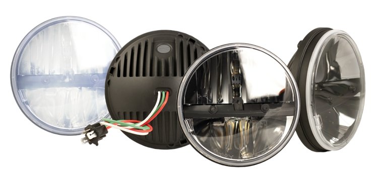 Round LED Military Headlamps