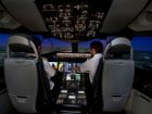 B787 Flight at Dusk Simulation