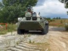 Figure 3 Hungarian BMP running with a flat tyre