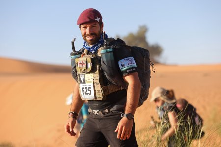 World Record for Sahara Body Armour Marathon Runner 
