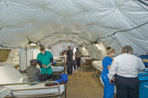 Flu is in but Patients are out; Hospitals Turn to Surge Facilities as Virus Spreads