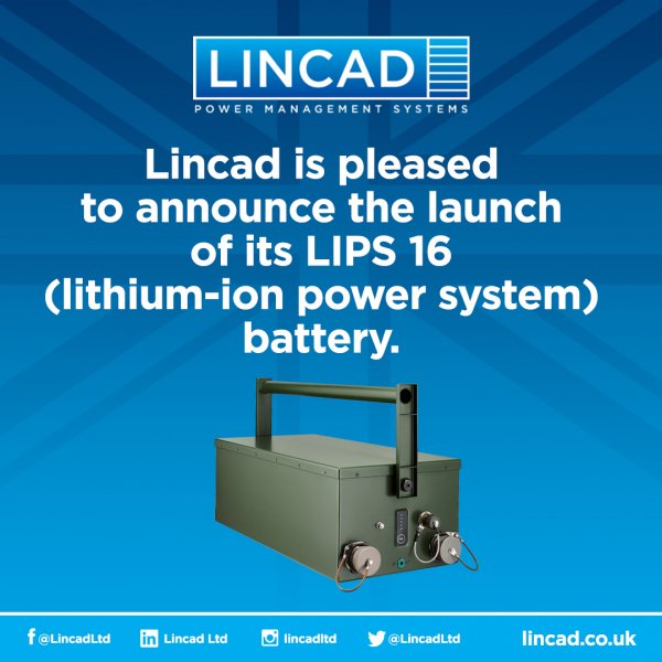 Lincad launches LIPS 16 battery